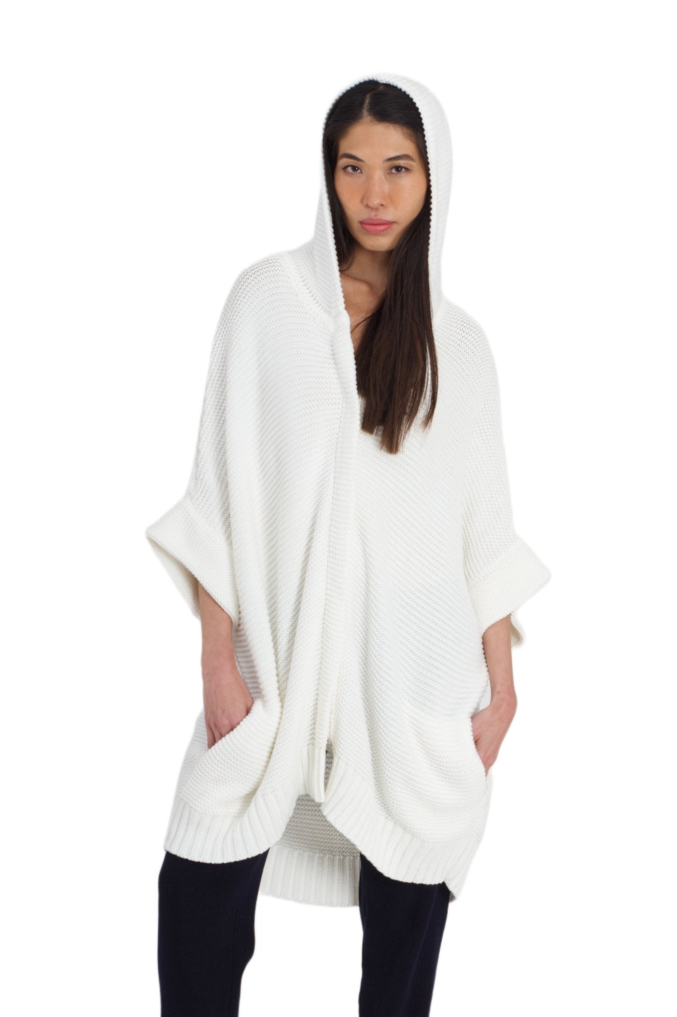 Elina Long Hooded Cardigan