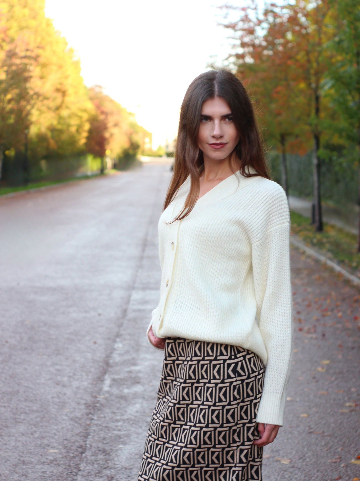 Long Knitted Cardigan - AALKAMI.London