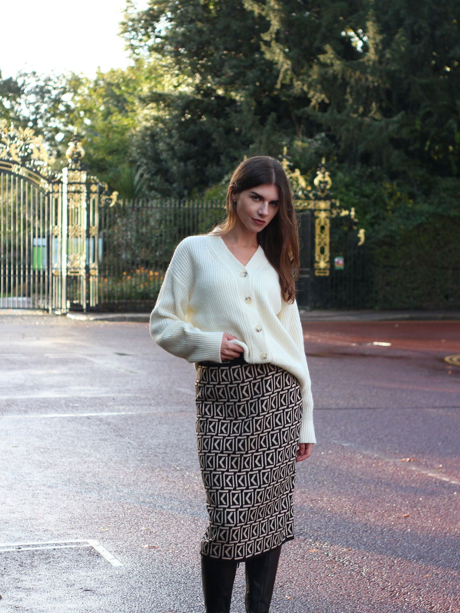 Long Knitted Cardigan - AALKAMI.London