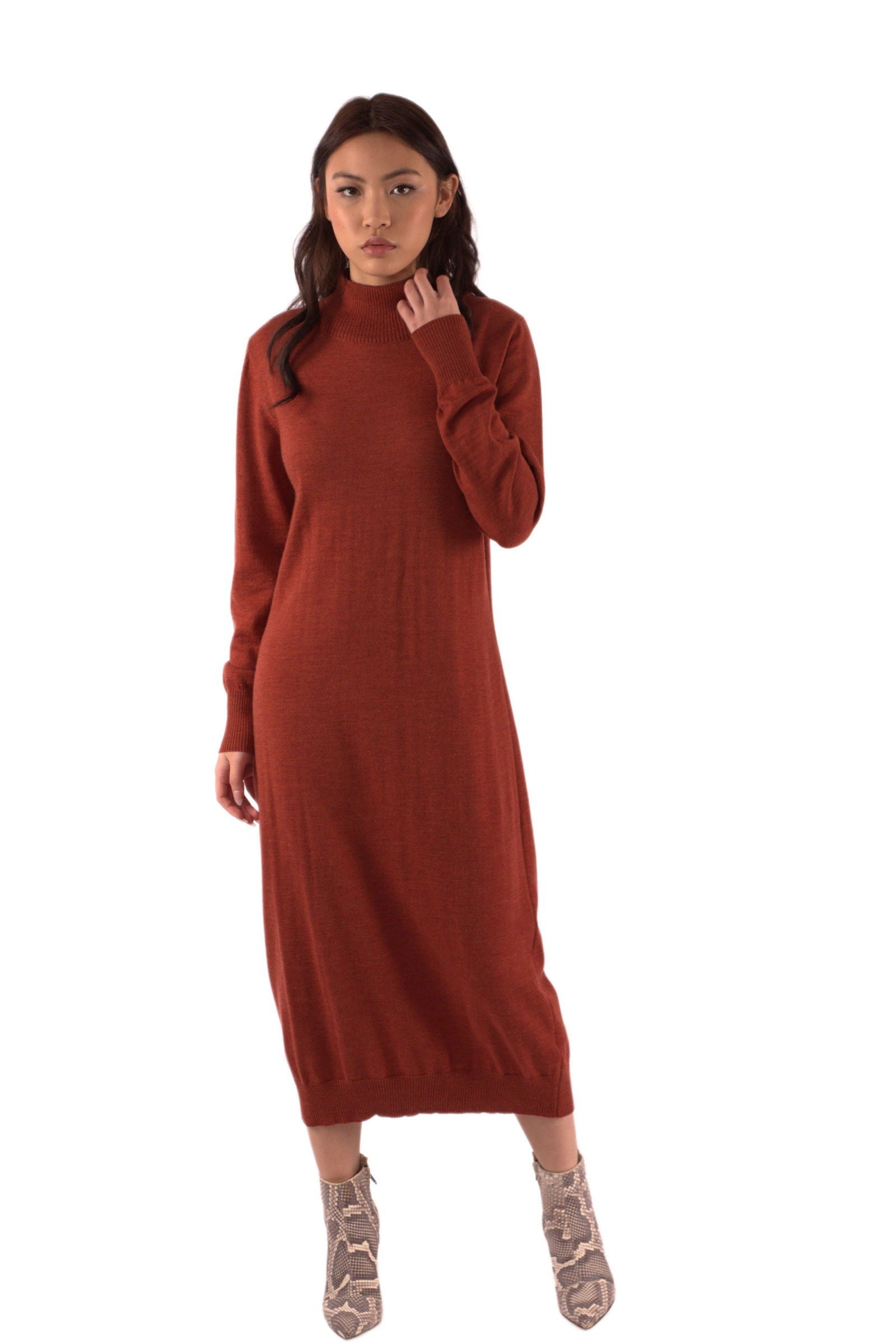 Long Merino Wool Dress