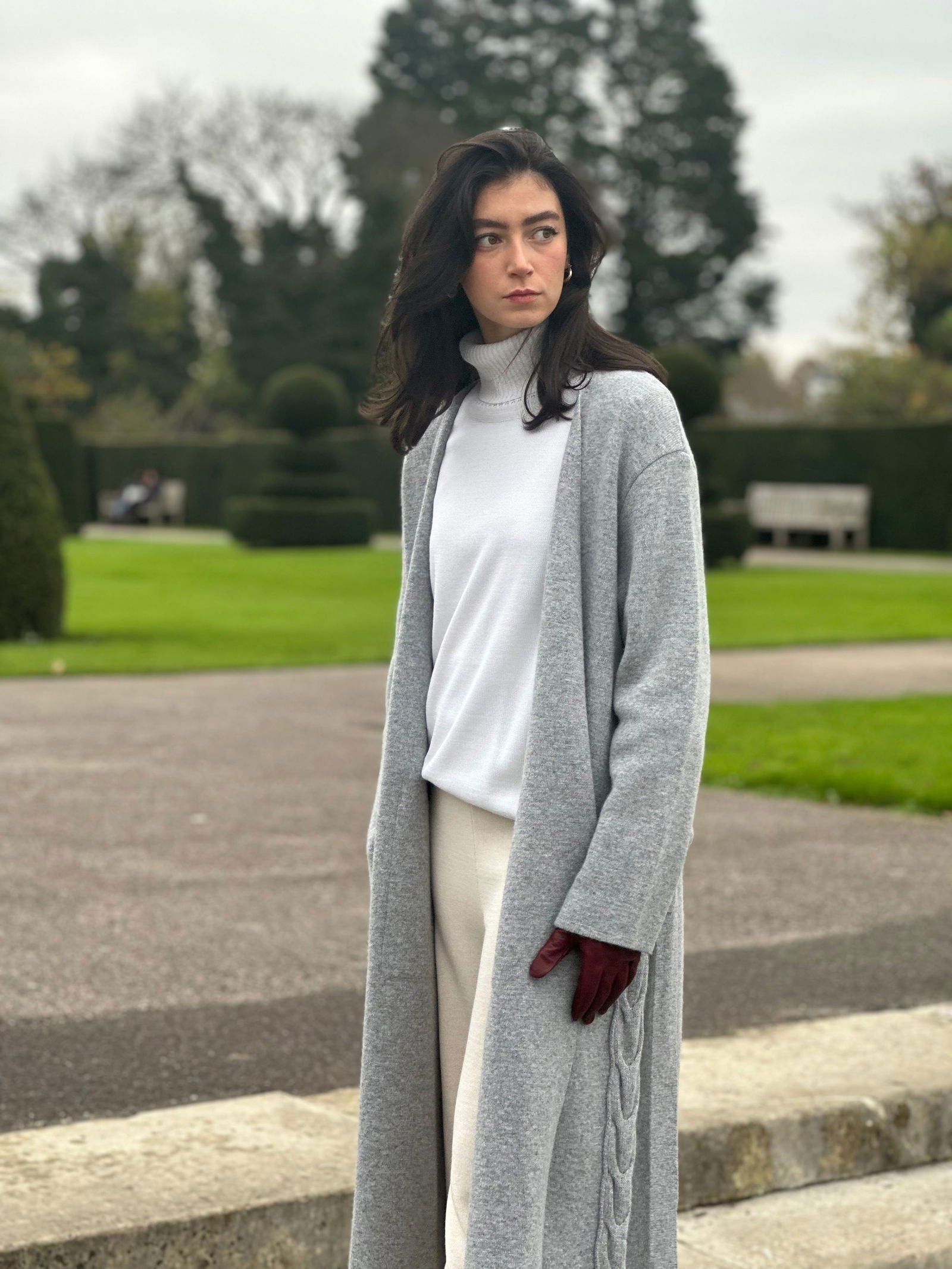 Long Wool Cardigan