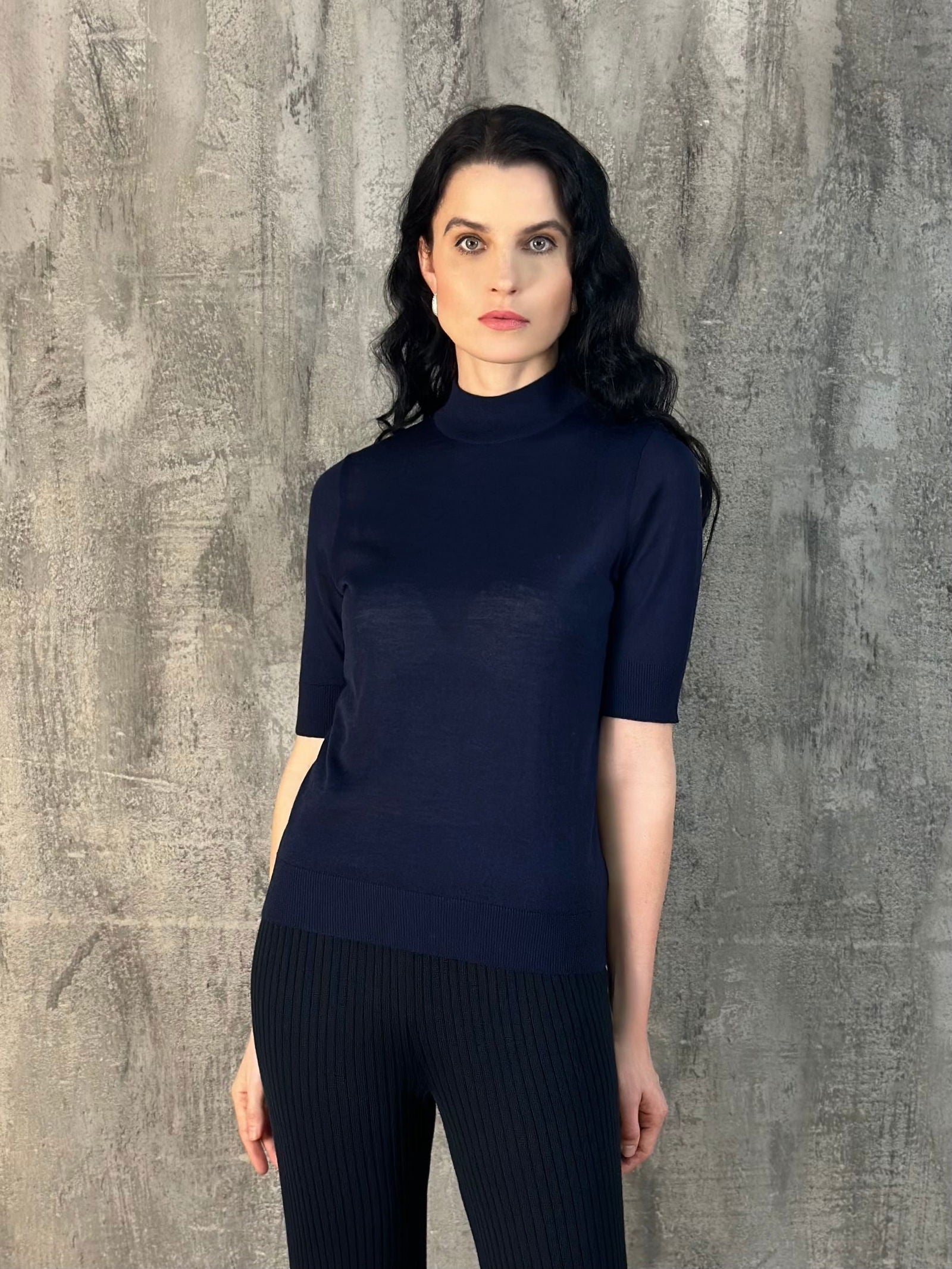 Merino Wool Short Sleeve Top