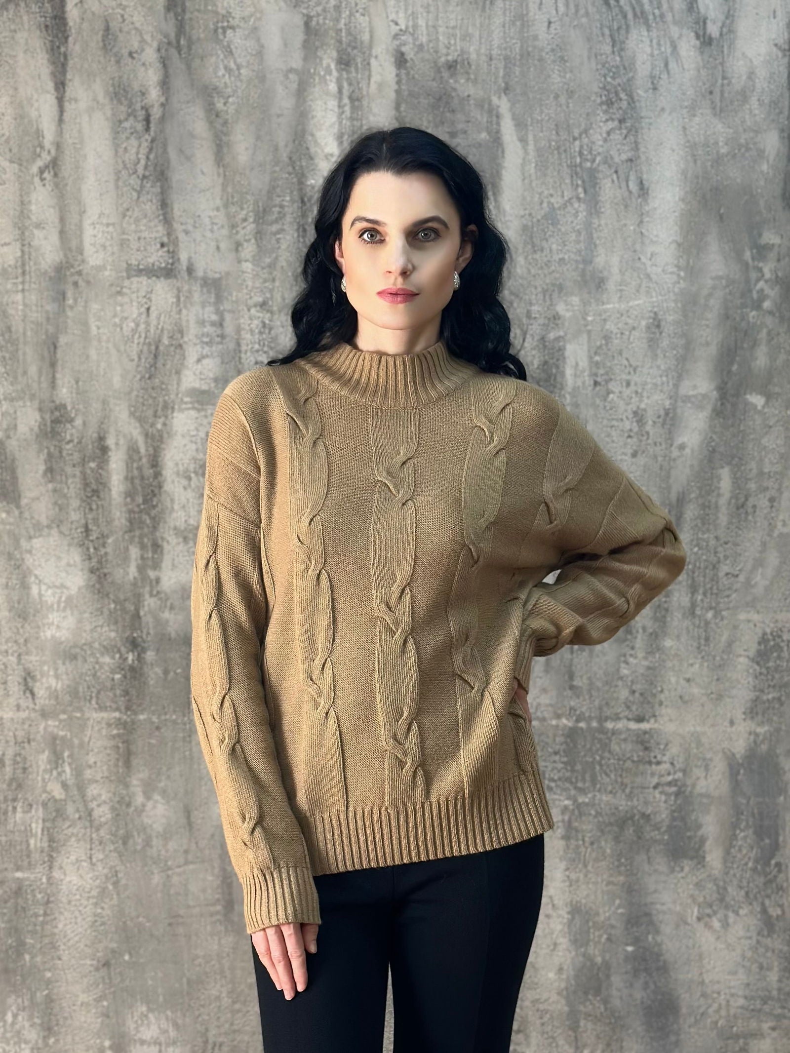 Wool Cable Knit Design Jumper