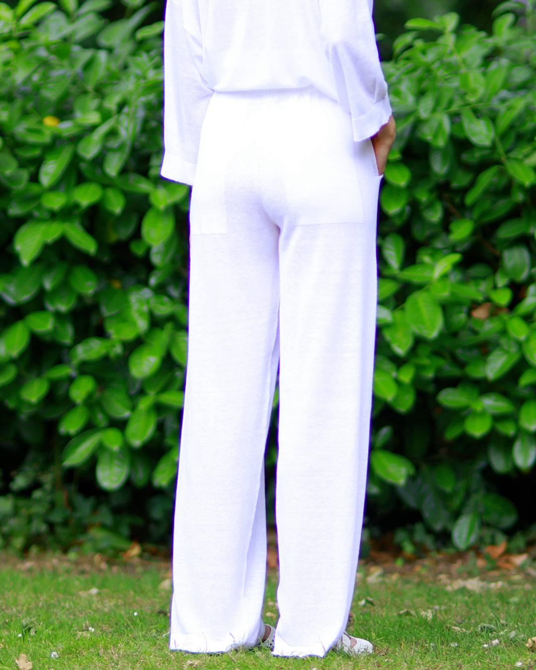 Straight Fit Lightweight High Waist Cotton Linen Summer Trousers - AALKAMI.London