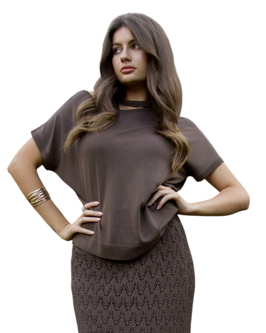 Summer Loose Fit Breathable Lightweight Off-Shoulder Short Sleeve Top - AALKAMI.London