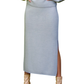 Elegant Stylish Warm Versatile Knitted Grey Wool Skirt - AALKAMI.London