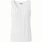 Cotton Linen Breathable Relaxed Fit V-Neckline White Summer Top - AALKAMI.London