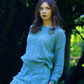 Long Sleeve Crew Neck Breathable Open Knit Long Sleeve Summer Top - AALKAMI.London