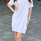 Summer Holiday Essential Sheer Fabric Relaxed Fit Adrienne Short Cotton Dress - AALKAMI.London