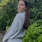 Elegant Soft Classic Fit High Neck Wool Jumper In Grey - AALKAMI.London