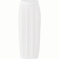 Lightweight Classic Open-Knit Linen MAXI Pencil Summer Skirt in White - AALKAMI.London