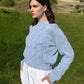 Cable-Knit Cotton Crewneck Jumper - AALKAMI.London