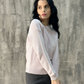 Cotton Knitted Relaxed Silhouette Crew Neck Top - AALKAMI.London