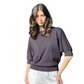 Breathable Classic Design Knitted Cotton Navy Knitted Open Back Summer Top - AALKAMI.London
