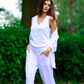 Relaxed Fit Breathable Cotton Sleeveless V-Neck Summer Top - AALKAMI.London 