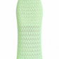 Lightweight Lace Design Elasticated Waistband MIDI Mint Summer Skirt - AALKAMI.London