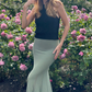 Summer Evening Wear Breathable Luxury Materials Karis A-Line Long Skirt - AALKAMI.London