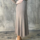 Merino Wool A-Line Skirt - AALKAMI.London