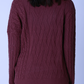 Merino Wool Cable Knit Design Jumper - AALKAMI.London