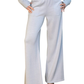 Everyday Wear Merino Wool Straight Leg Knitted Light Colour Trousers - AALKAMI.London