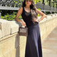 Every Occasion Stylish Sleeveless Black Ribbed Top - AALKAMI.London