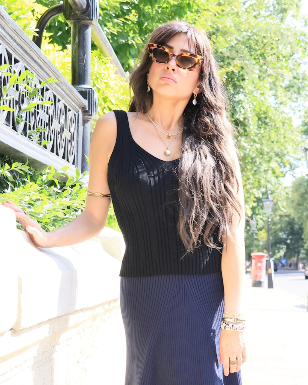 Stylish Lightweight V-Neck Summer Sleeveless Ribbed Top - AALKAMI.London
