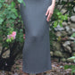 Women’s Long Ribbed Skirt - AALKAMI.London