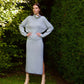 Women’s Wool Knitted Side Slit Maxi Skirt - AALKAMI.London
