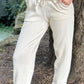 Spring Weekend Essential Piece Soft Cotton Wool Blend Jogging Trousers - AALKAMI.London
