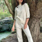 Spring Casual Elevated Look Breathable Cotton Wool Blend Jogging Trousers - AALKAMI.London