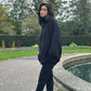Wool Blend Zip Through Cardigan - AALKAMI.London